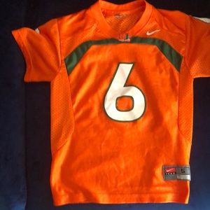 Miami Hurricanes kids 5t Jersey